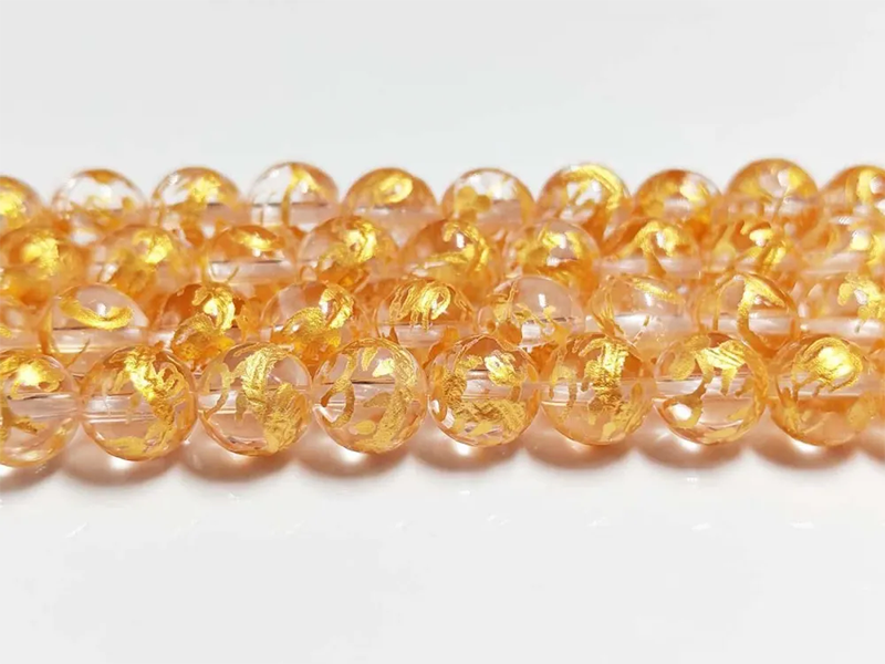 待望の再入荷!四神獣彫刻入り天然水晶ビーズ連