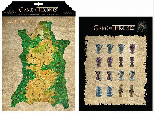 ゲーム・オブ・スローンズ/Westeros Map and Markersマグネットセット - 海外ドラマグッズ専門店 DramaStore