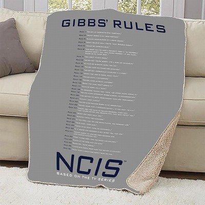 NCIS -ネイビー犯罪捜査班-/Gibbs Rules Sherpaブランケット - 海外