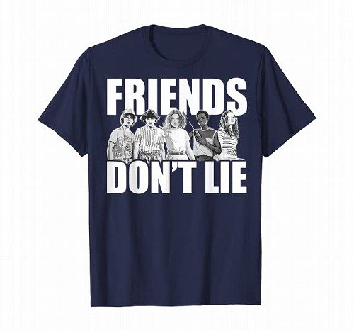 ストレンジャー・シングス/Friends Don't Lie Tシャツ【お取り寄せ（通常25日程度）】 - 海外ドラマグッズ専門店  DramaStore