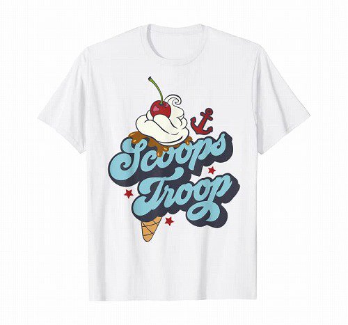 ストレンジャー・シングス/Scoops Troop Logo Tシャツ【お取り寄せ 