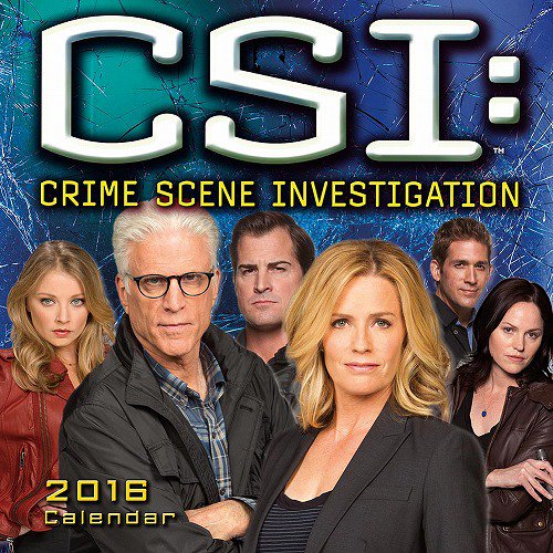 CSI:科学捜査班/2016年オフィシャルカレンダー(輸入版) - 海外ドラマグッズ専門店　DramaStore