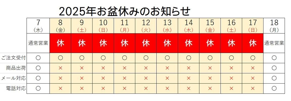 2025お盆