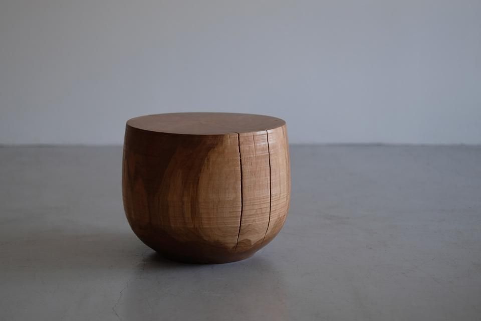 Wooden Stool (cherry) 047 - Circle Factory・George Peterson