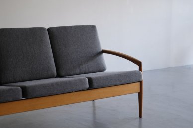 Paper Knife Sofa 3seat (oak x gray126) - Kai Kristiansen