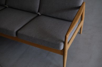 Paper Knife Sofa 3seat (oak x gray136) - Kai Kristiansen