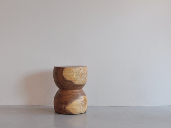 Wooden Stool (elm) 003 - George Peterson - CARGO web shop