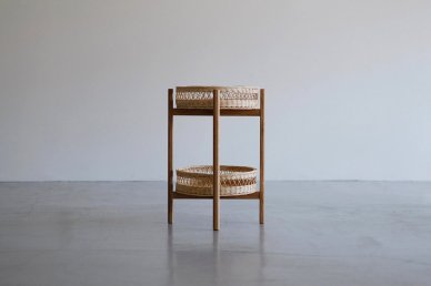 Basket (natural)＋Wood stand (natural) - Mark manna furniture service