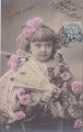 Carte Postale Ancienne＊バラで飾った女の子<img class='new_mark_img2' src='https://img.shop-pro.jp/img/new/icons48.gif' style='border:none;display:inline;margin:0px;padding:0px;width:auto;' />