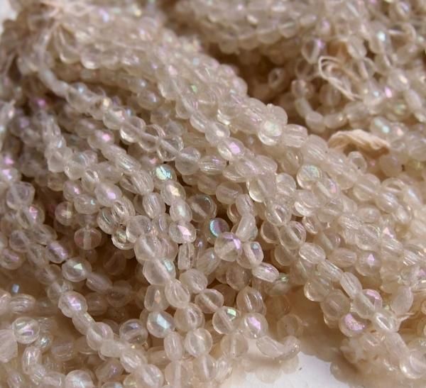 アンティークビーズ＊ガラス＊虹色 - BLEU CURACAO FRANCE