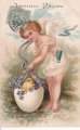復活祭の卵を届ける天使