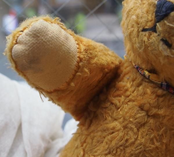 * vintage bear ❀ イチゴみるく色の 可愛い クマちゃん ぬいぐるみ Whippy's Bear (ホイッピーズ ベア) おっきめ