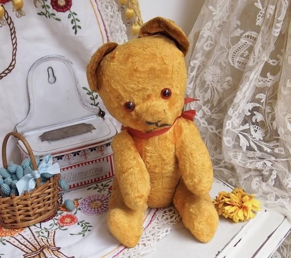 黄色のJPMクマちゃん＊30cm - BLEU CURACAO FRANCE