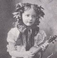 Carte postale ancienne＊ヴァイオリンを持つ少女