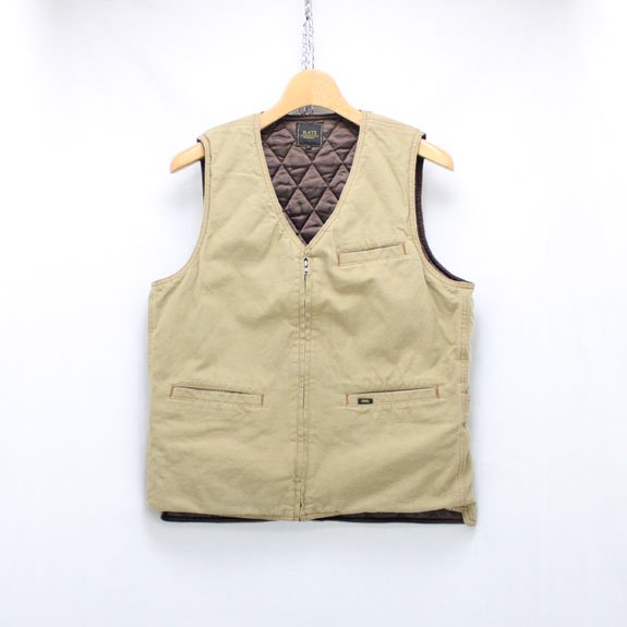 RATS DUCK VEST:BEIGE - DAYTRIPPER(デイトリッパー)  HIDE＆SEEK・BEDWIN・TENDERLOINS・RATS正規取扱店通販