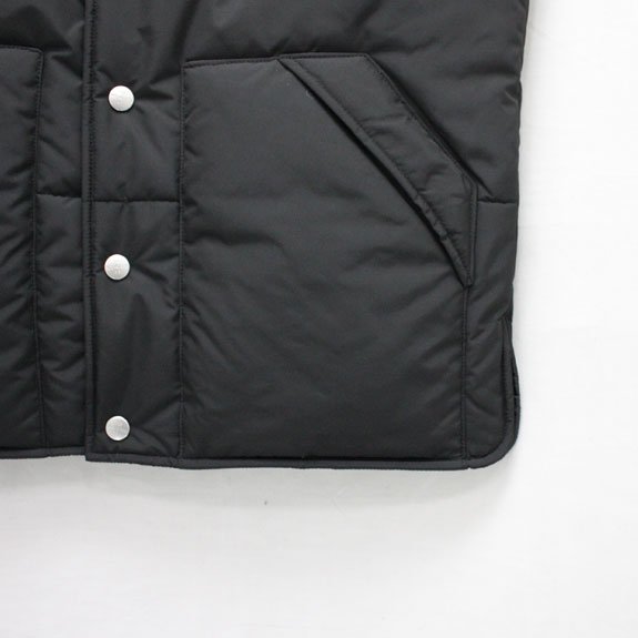 HIDE&SEEK Nylon No Collar VEST:BLACK - DAYTRIPPER(デイトリッパー