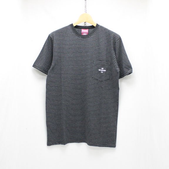 HIDE&SEEK Border Pocket S/S Tee:D-GRAY×GRAY - DAYTRIPPER(デイトリッパー)  HIDE＆SEEK・BEDWIN・TENDERLOINS・RATS正規取扱店通販