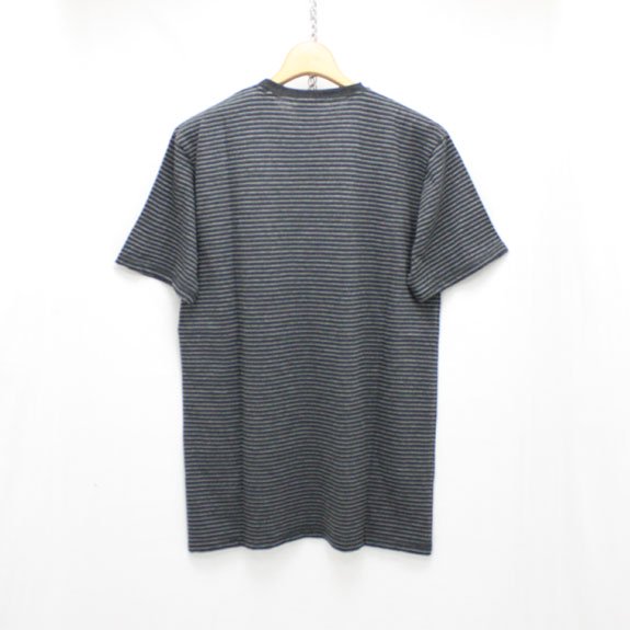 HIDE&SEEK Border Pocket S/S Tee:D-GRAY×GRAY - DAYTRIPPER(デイトリッパー)  HIDE＆SEEK・BEDWIN・TENDERLOINS・RATS正規取扱店通販