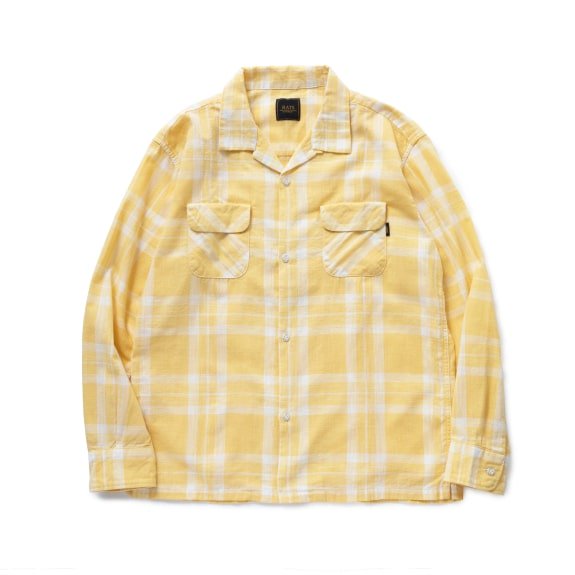 RATS YELLOW CHECK SHIRT 22'RS-0408 - DAYTRIPPER(デイトリッパー)  HIDE＆SEEK・BEDWIN・TENDERLOINS・RATS正規取扱店通販