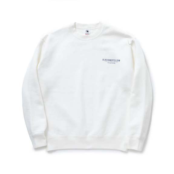 RATS SCRIPT BIG LOGO CREW NECK SWEAT 237RTC-0902 WHITE