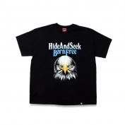 HIDE AND SEEK - EAGLE L/S TEE (BACK) (BLACK) / イーグル