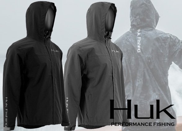 HUK Men's Packable Rain Jacket