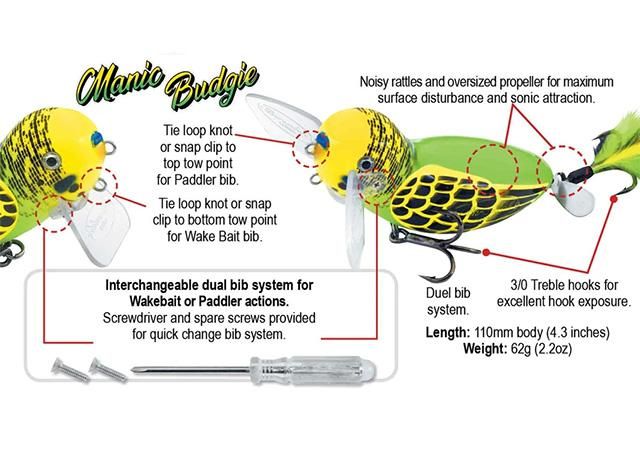 Barambah Lures/Manic Budgie - HONEYSPOT