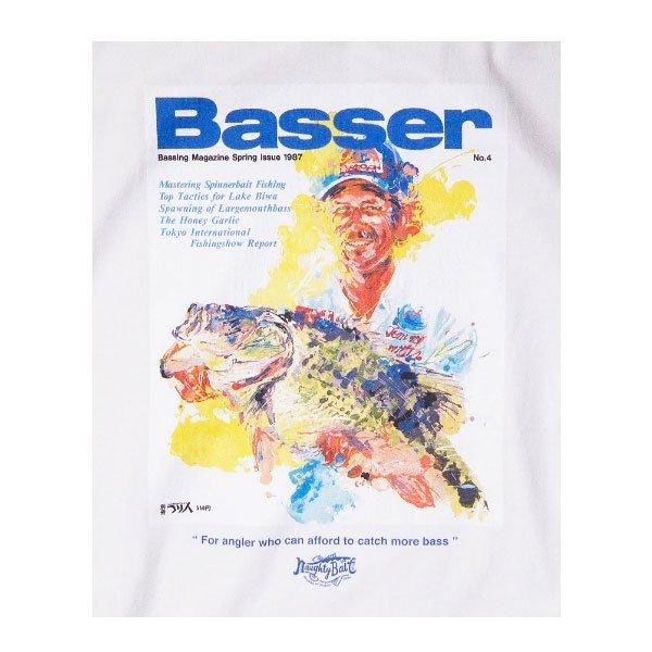 Basser 100周年記念 Tシャツ ブラックバス バサー THE HANDRED YEARS BASS CLUB×Basser 100TH BASS FISHING T