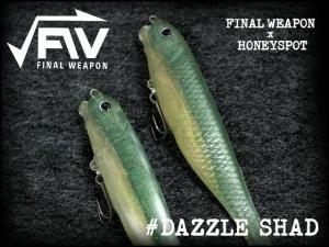 <img class='new_mark_img1' src='https://img.shop-pro.jp/img/new/icons15.gif' style='border:none;display:inline;margin:0px;padding:0px;width:auto;' />FINAL WEAPON  HONEYSPOT/E' vil Shad [#DAZZLE SHAD]