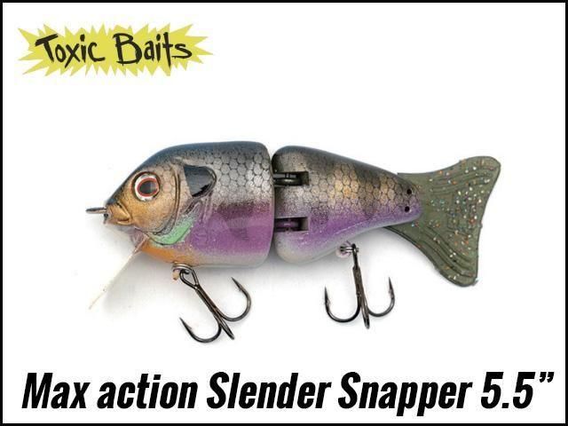 Toxic Baits トキシックベイツ Toxic Baits/Max action Slender Snapper 5.5inch - HONEYSPOT