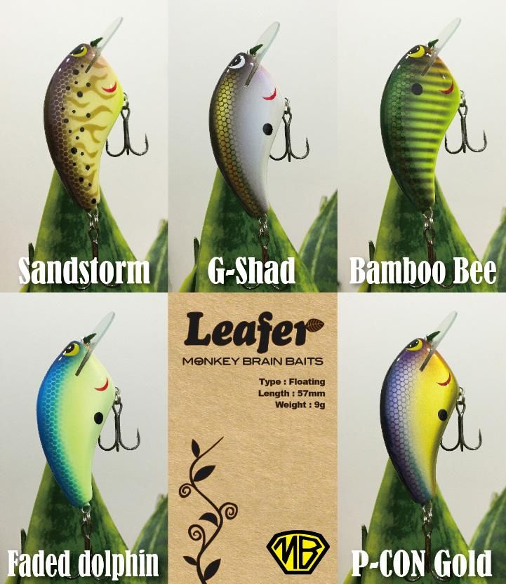 MONKEY BRAIN BAITS/Leafer - HONEYSPOT