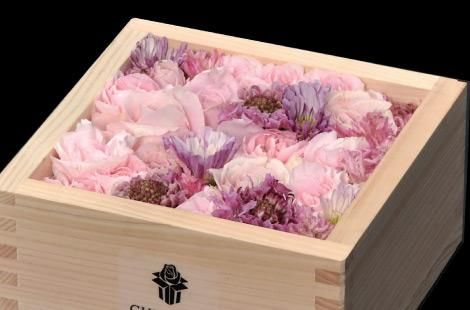 ちきりやガーデン【花枡シリーズ】枡花・五合（生花）