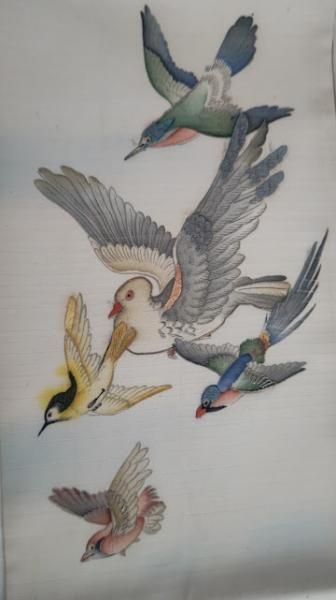 鳩の刺繍名古屋帯 132,000円(税込)帯24-02-33 | アンティーク