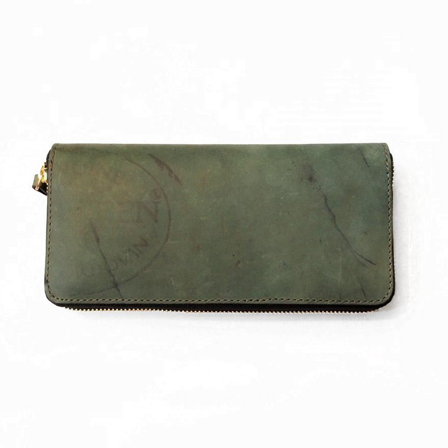 LEATHER GARRISON ROUNDZIP LONG WALLET -BACKSKIN【vasco LEATHER GARRISON ROUNDZIP LONG WALLET -BACKSKIN【vasco