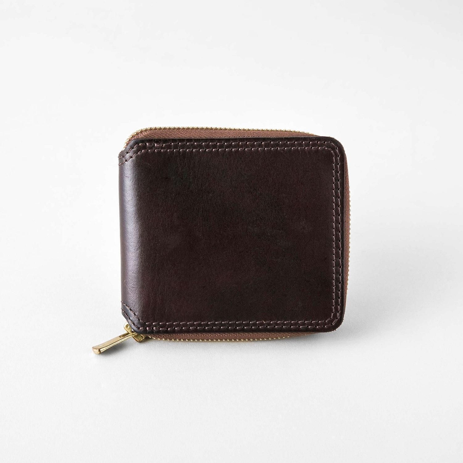 LEATHER VOYAGE ROUND ZIP SHORT WALLET【vasco Classic】- vasco 