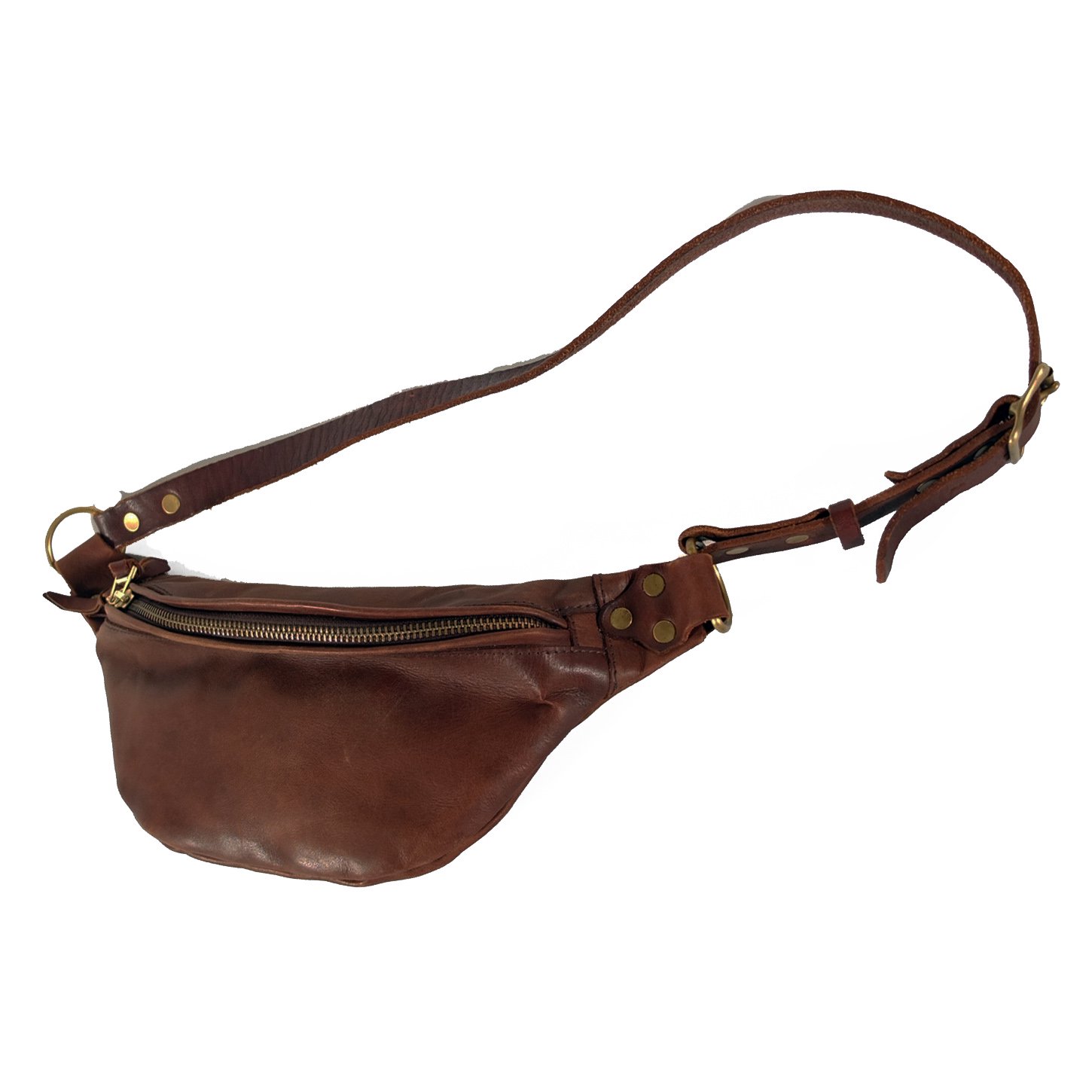LEATHER WAIST BAG -SMALL - ANCHOR MILLS STORE