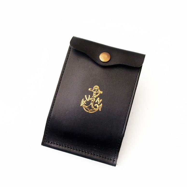 LEATHER NAVAL MONEY CLIP - ANCHOR MILLS STORE