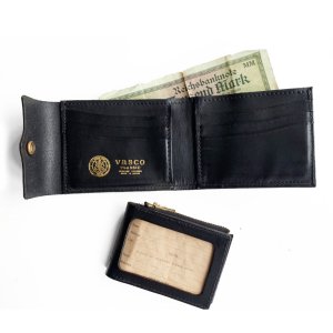 LEATHER NAVAL MIDDLE WALLET