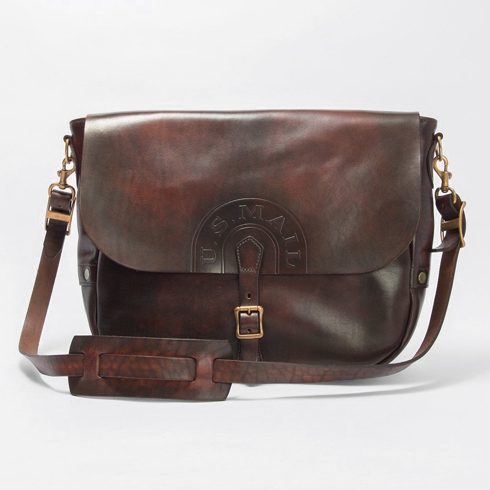 LEATHER POSTMAN SHOULDER BAG -LARGE（USMAIL) - VASCO ONLINE STORE