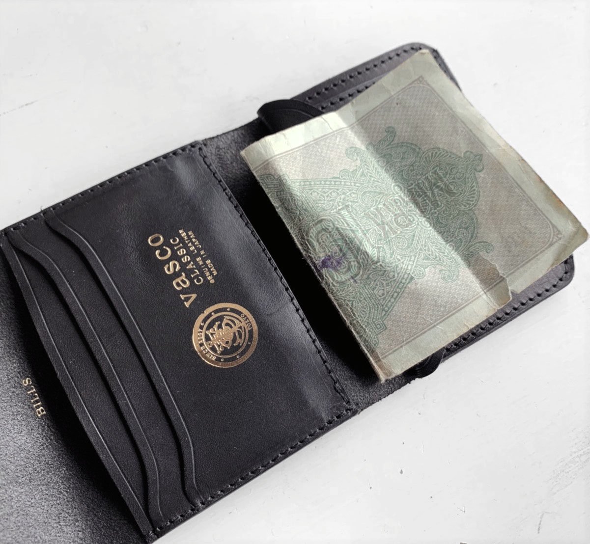 LEATHER NAVAL POCKET WALLET - ANCHOR MILLS STORE