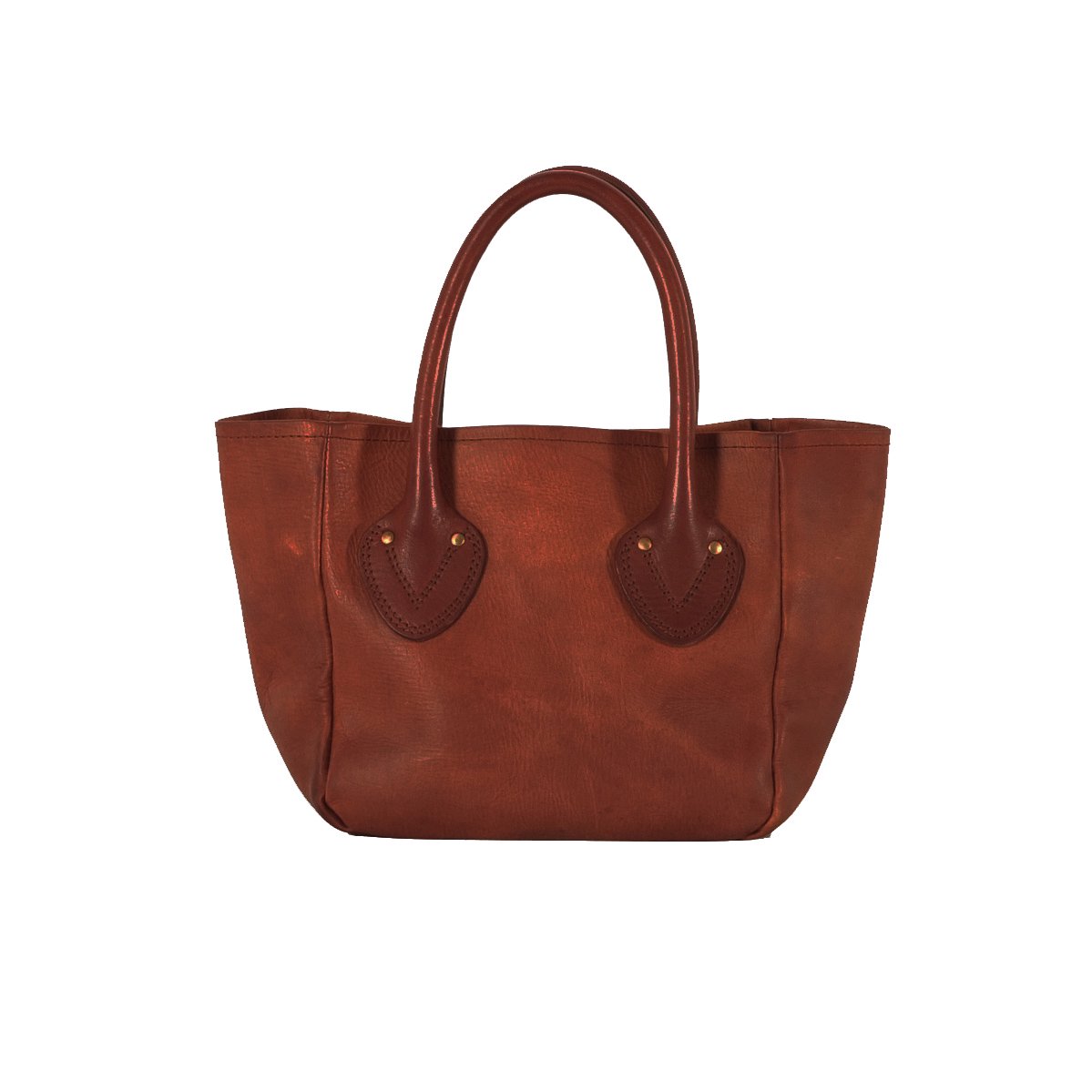 vintage leather tote bag