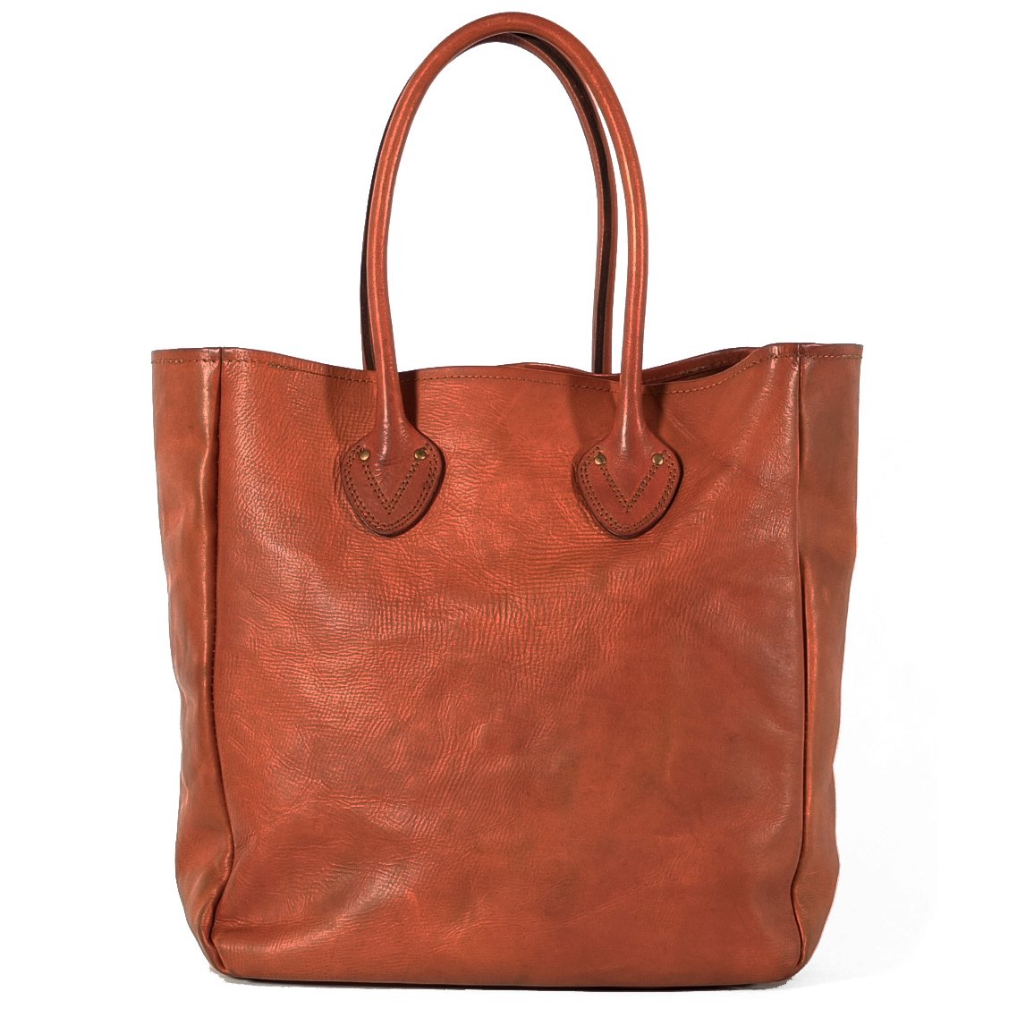 LEATHER OLD TOTE BAG-LARGE - ANCHOR MILLS STORE