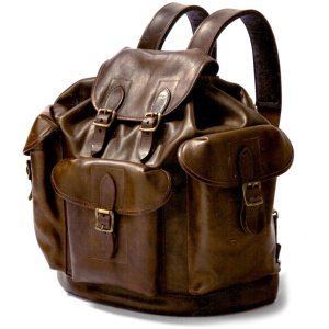 LEATHER ARMY RUCKSACK