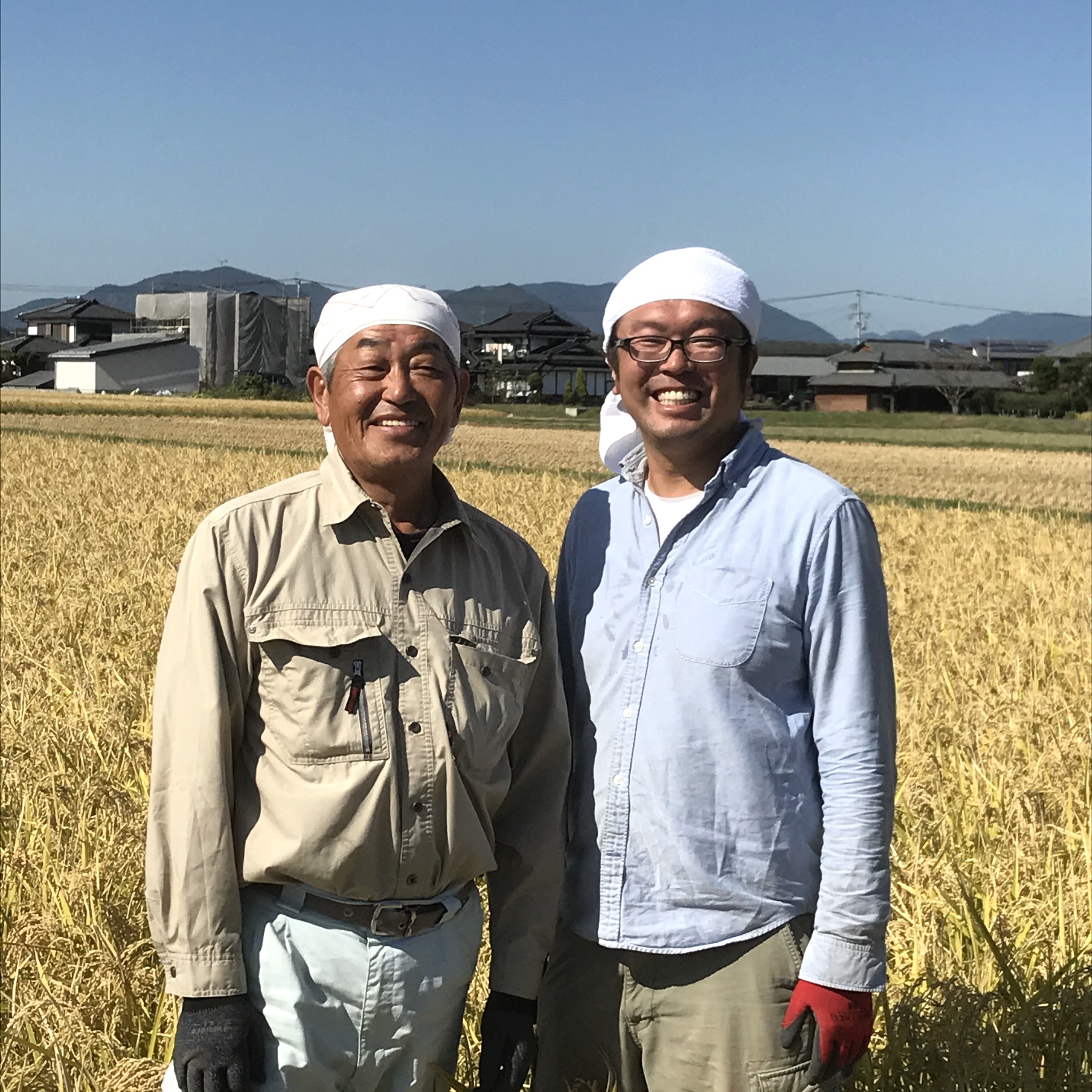健康農園堤さん野田さん米収穫