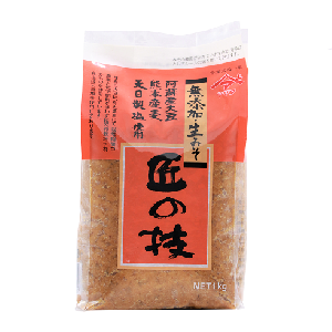 阿蘇産大豆使用麦みそ「匠の技　1Kg袋」