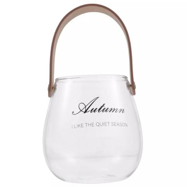 ガラスフラワーベース レザーハンドル02 - SPARA LUXURY SHOP