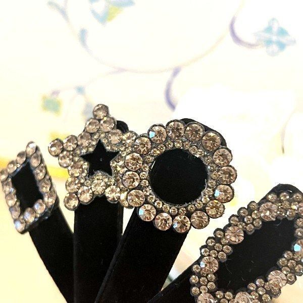ビジュー装飾のヘアクリップ ヘアクリップ スクエアビジューオリオン - SPARA LUXURY SHOP