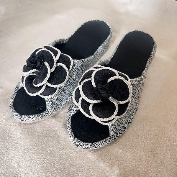 ✨♥エレガンス✨♥カメリアりぼん✨♥ストライプスリッパ✨♥ 【公式