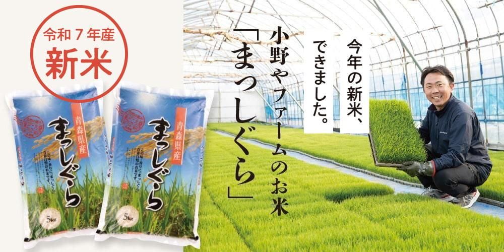 令和7年産新米】小野やファームのお米「まっしぐら」10kg(5kg×2