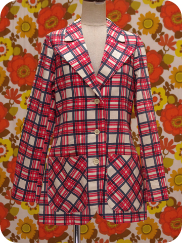 CLASSIC VAN JACKET フランネル テーラードジャケット赤チェック
